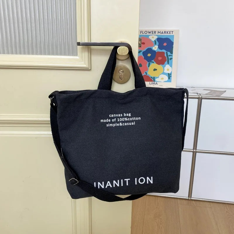 Unisex Large Capacity Canvas Commuter Bag Luxegan