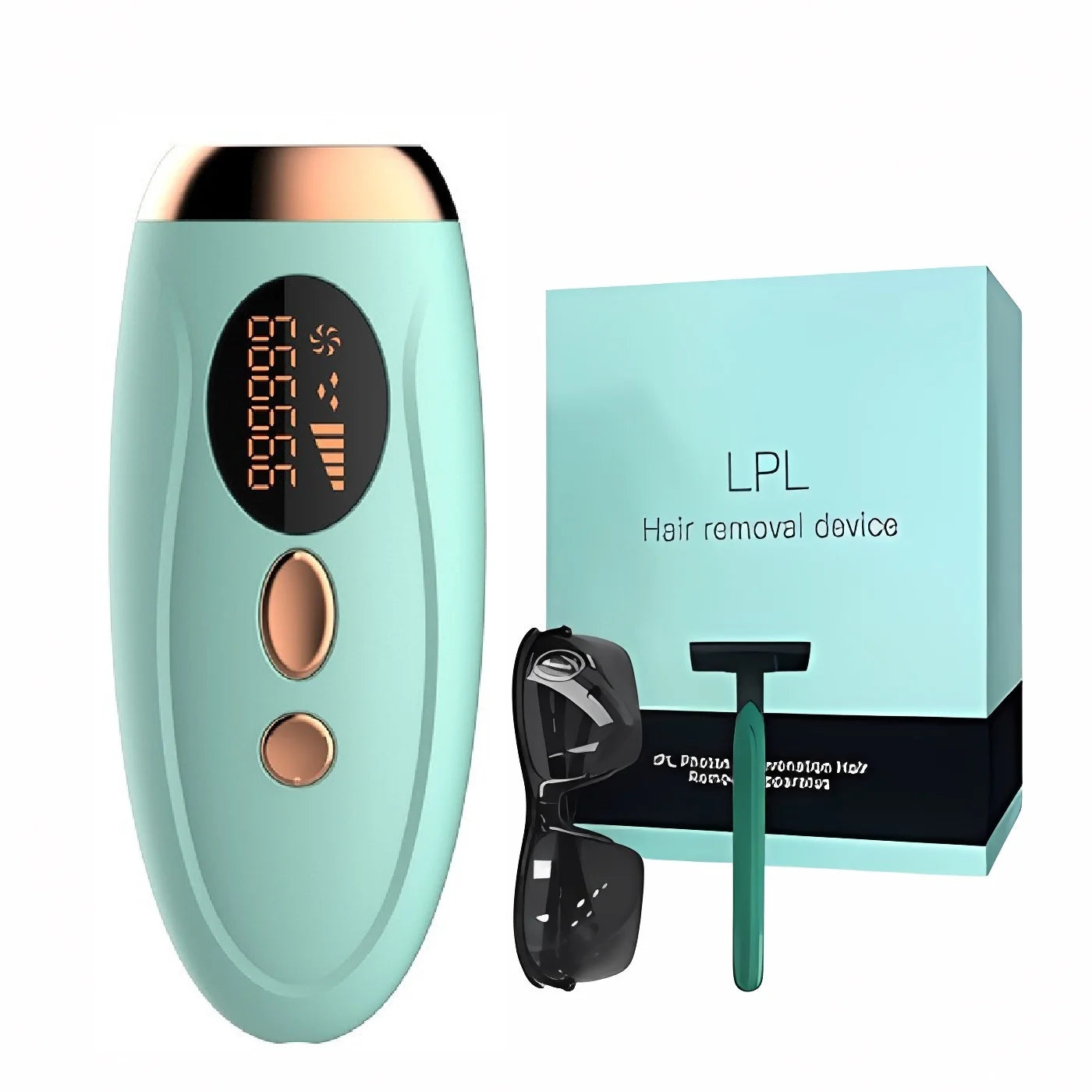 Portable 999,999 Flash IPL Laser Epilator | Sophisticated "Permanent Reduction" Silhouette | Elegant Painless Women’s Body & Bikini Epilator | "Dignified" High-Performance Hair Removal for Radiant Versatile Styling Luxegan