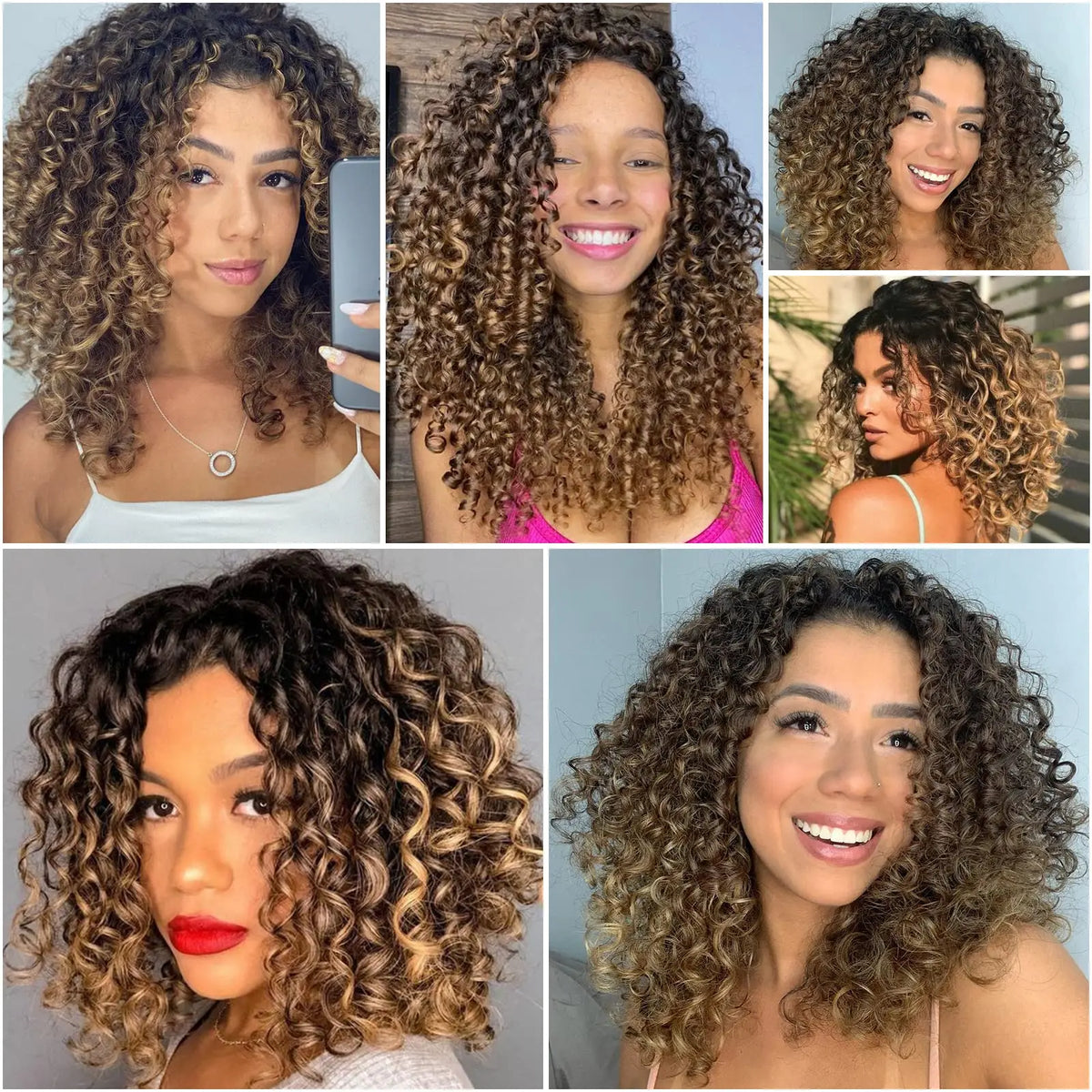 GoGo Curl Deep Wave Crochet Hair | 12 Inch | Synthetic Luxegan