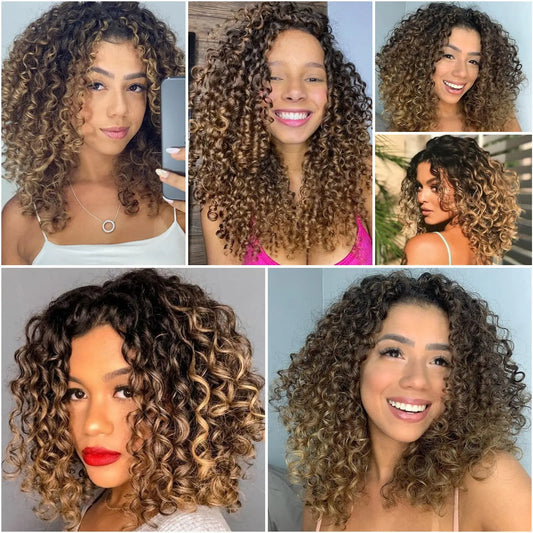 GoGo Curl Deep Wave Crochet Hair | 12 Inch | Synthetic Luxegan