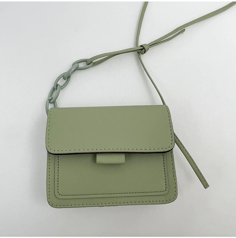 Fashion Brand Women's Small Crossbody Bag | Lightweight PU Leather Messenger Bag (Flap Handbag Purse, Summer Travel Bag for Female) Luxegan