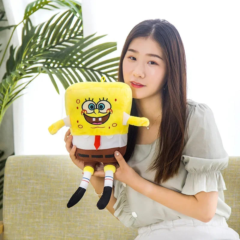 Big Size SpongeBob & Patrick Star Hug Pillow | Sophisticated "Cartoon Anime" Cushion Silhouette | Elegant Handmade Kawaii Room Decor | "Dignified" High-Performance Plush Soft Pillow for Radiant Versatile Styling Luxegan