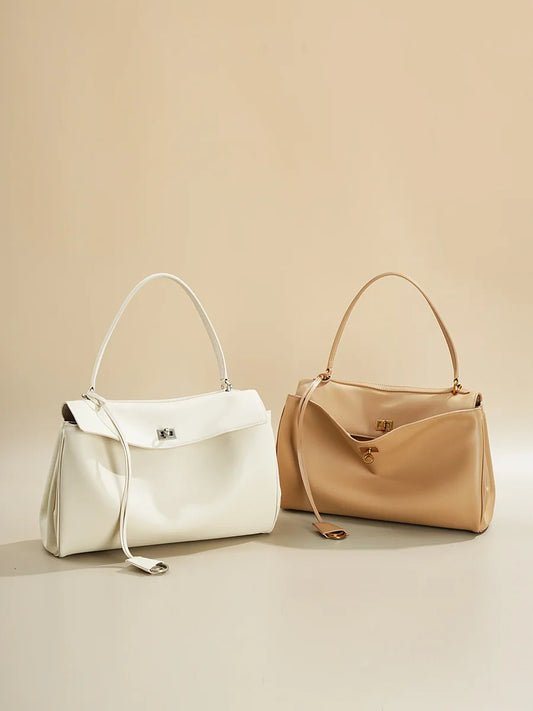 Rodeobag Leather Handbag | Single Shoulder Crossbody Bag | Large Capacity Women's Commuting High-end Tote Bag Luxegan