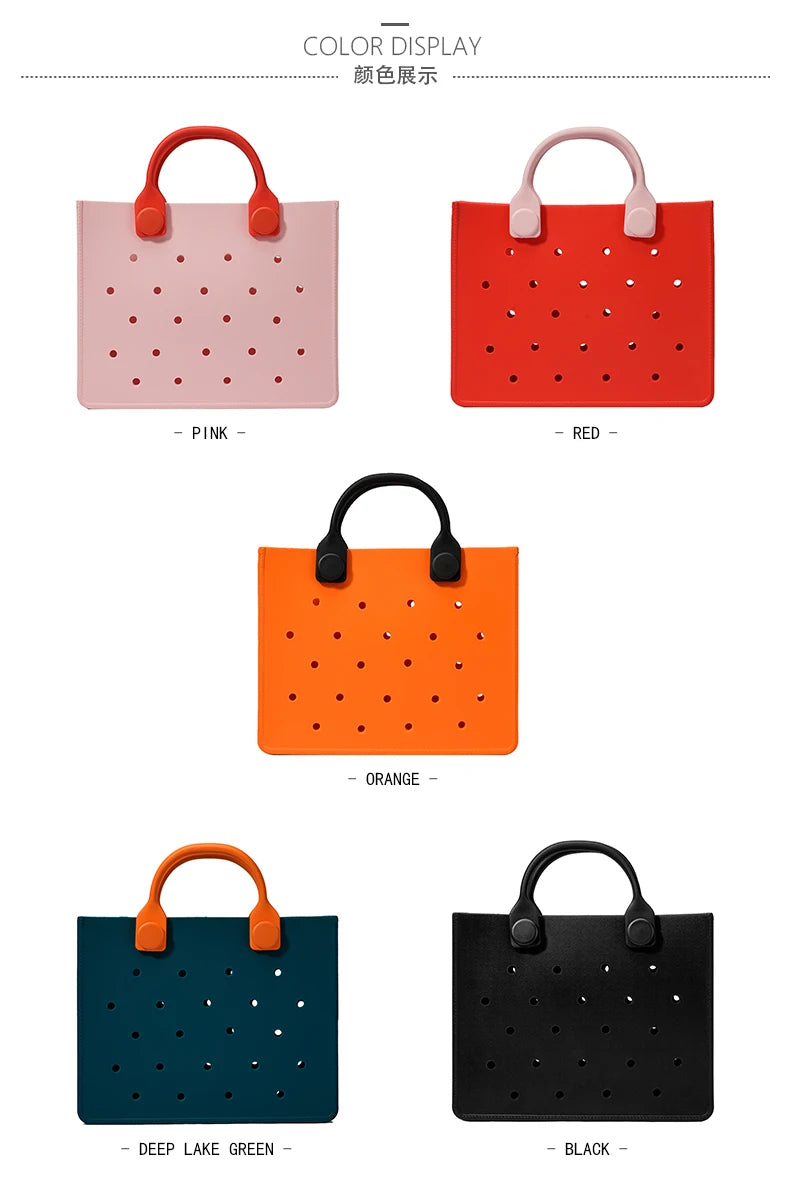 EVA Waterproof Casual Tote Bag | Large Unisex Shoulder Beach Storage Bag Luxegan