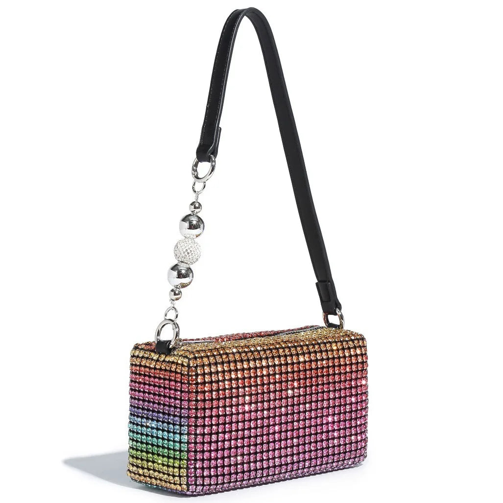 Sparkly Rhinestone Clutch | Elegant Party & Daily Crossbody Luxegan