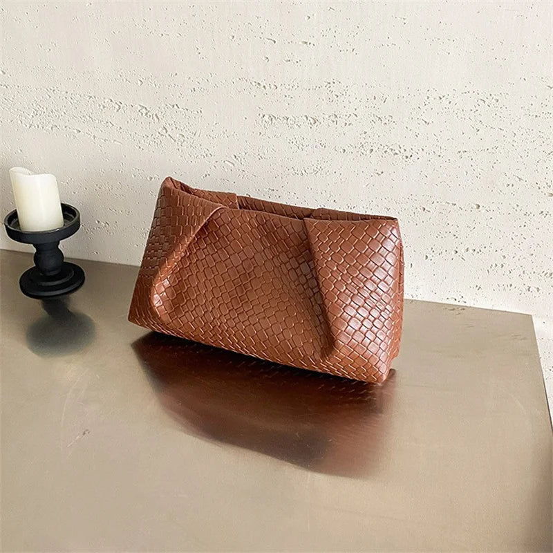 Bolso de mano multifuncional de moda para mujer, cartera de noche con patrón en relieve, gran capacidad, bolsillo para teléfono, monedero de lujo para mujer