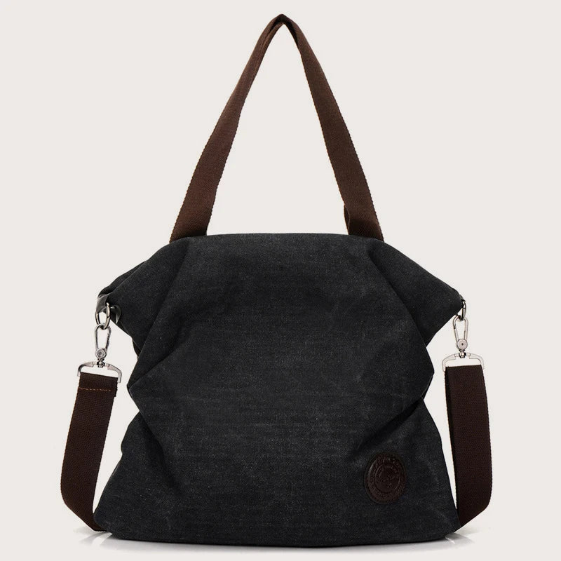 Canvas Large Capacity Tote | Casual Shoulder & Messenger Bag Luxegan