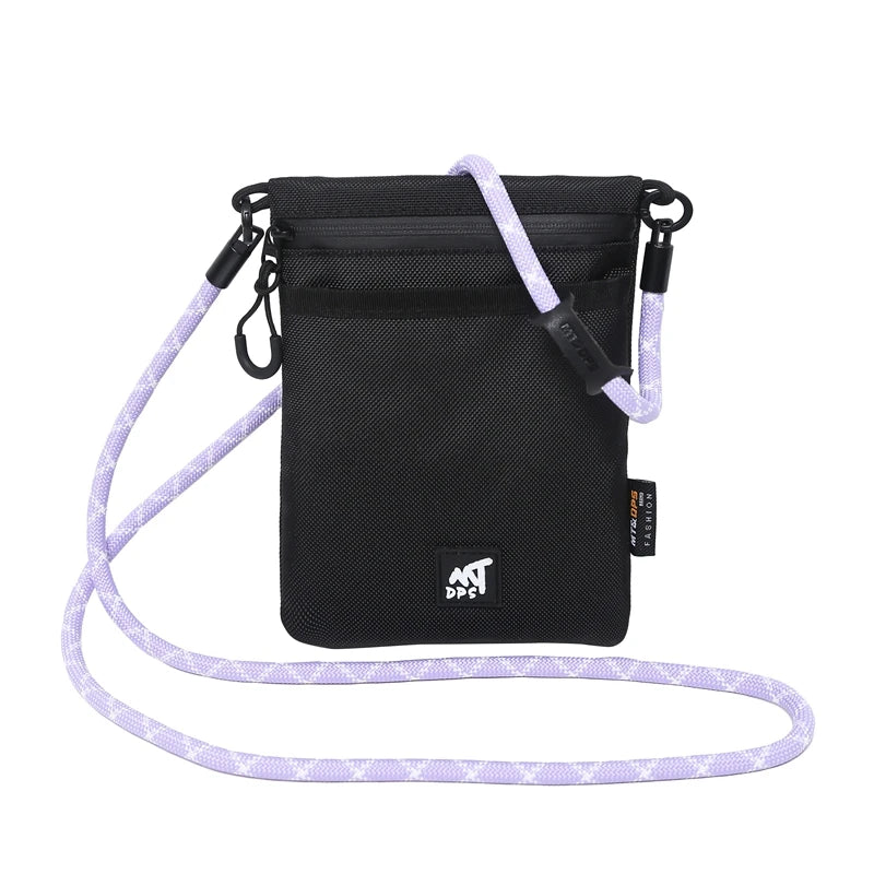 Original Design Nylon Cloth Messenger Bag | New Portable Mobile Phone Bag | Unisex Simple Shoulder Satchel with String Closure Luxegan