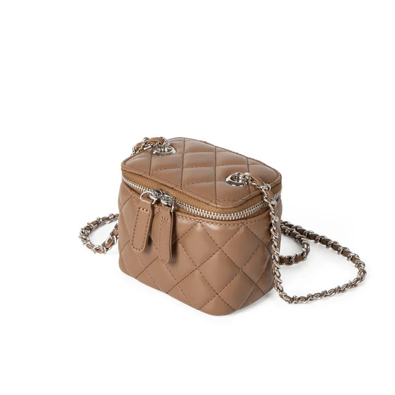 Mini Denim Crossbody Bags for Women | Lingge Chains Shoulder Bag & Fashion Brands Box Bag (Lipstick Coins Purses & Handbags) Luxegan