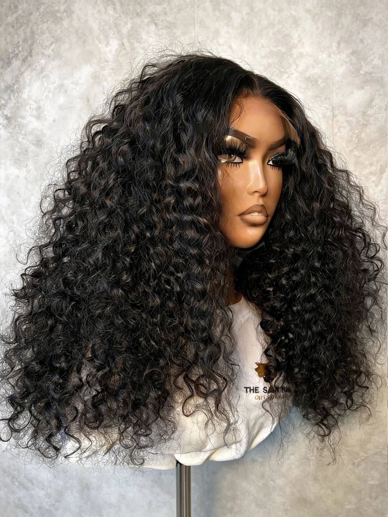 40-Inch Deep Wave HD Lace Frontal Wig | 250% Density Brazilian Remy Human Hair Wig | 13x4 / 13x6 Transparent Swiss Lace Frontal Deep Curly Wig for Women Luxegan
