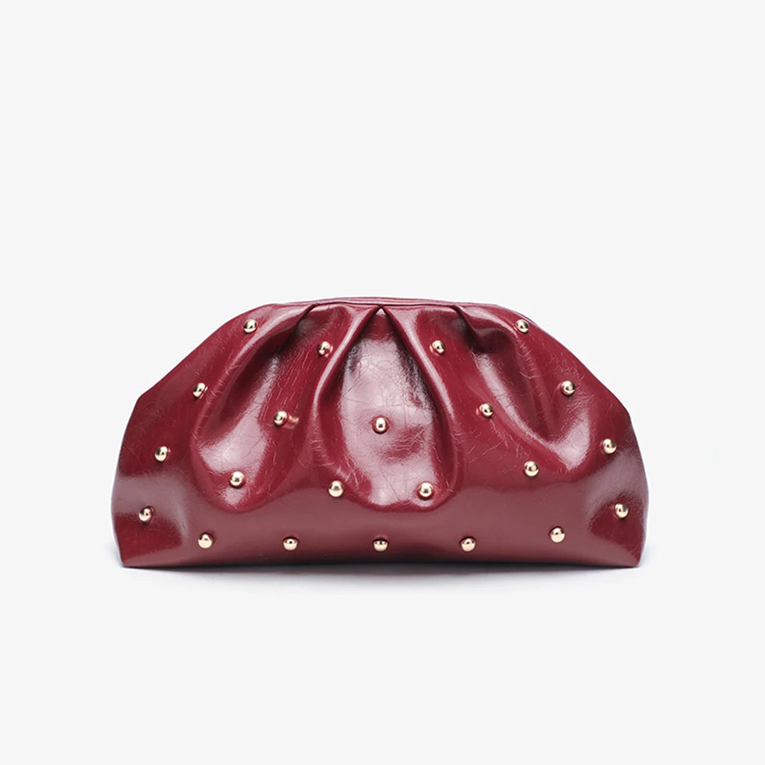 New Women's Zipper Handbag | Fashion Simple Multifunctional Clasp Bag | Mushroom Nail Large - view 6