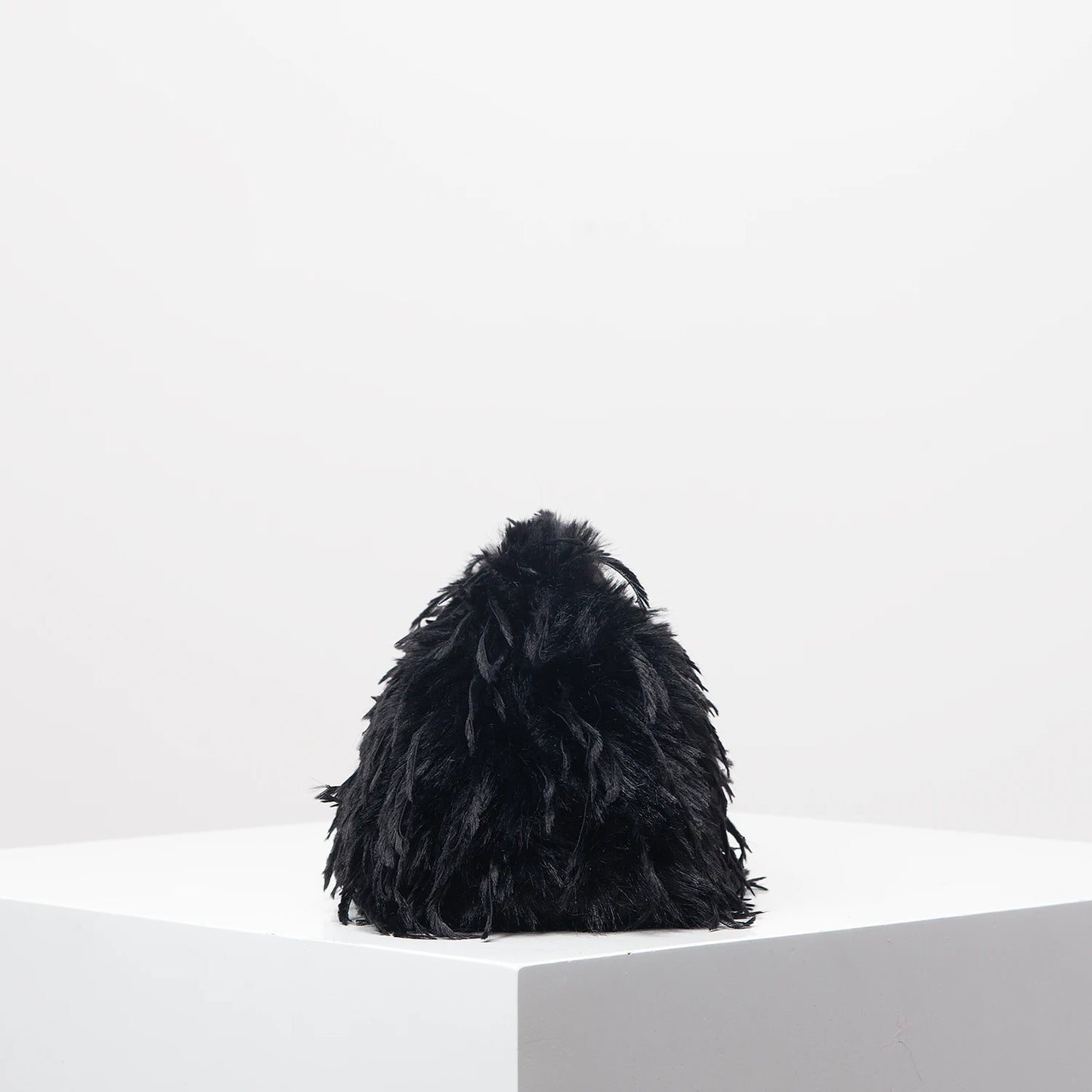 Polyester Solid Kiss Lock Bag | Soft Y2K Plush Candy-Colored Clutch Luxegan