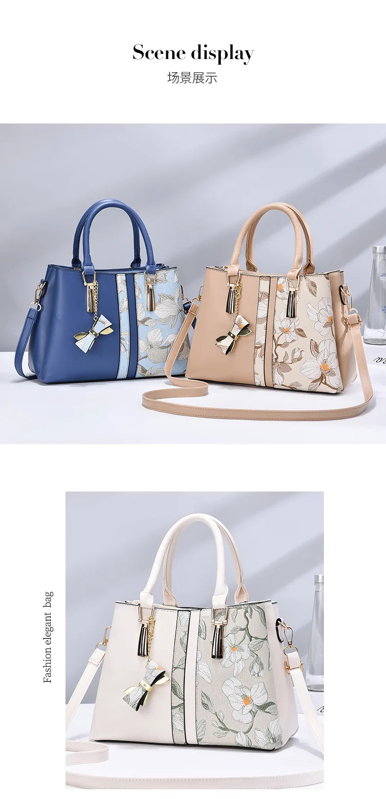 Personalized Embroidered Mother Bag | Large Capacity Shoulder Bag & Tote Luxegan