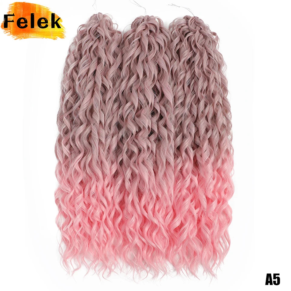 Jessica Hair Deep Wavy Twist Crochet Hair 22 Inch | 100G | 54 Colors | 3 Packs/Lot