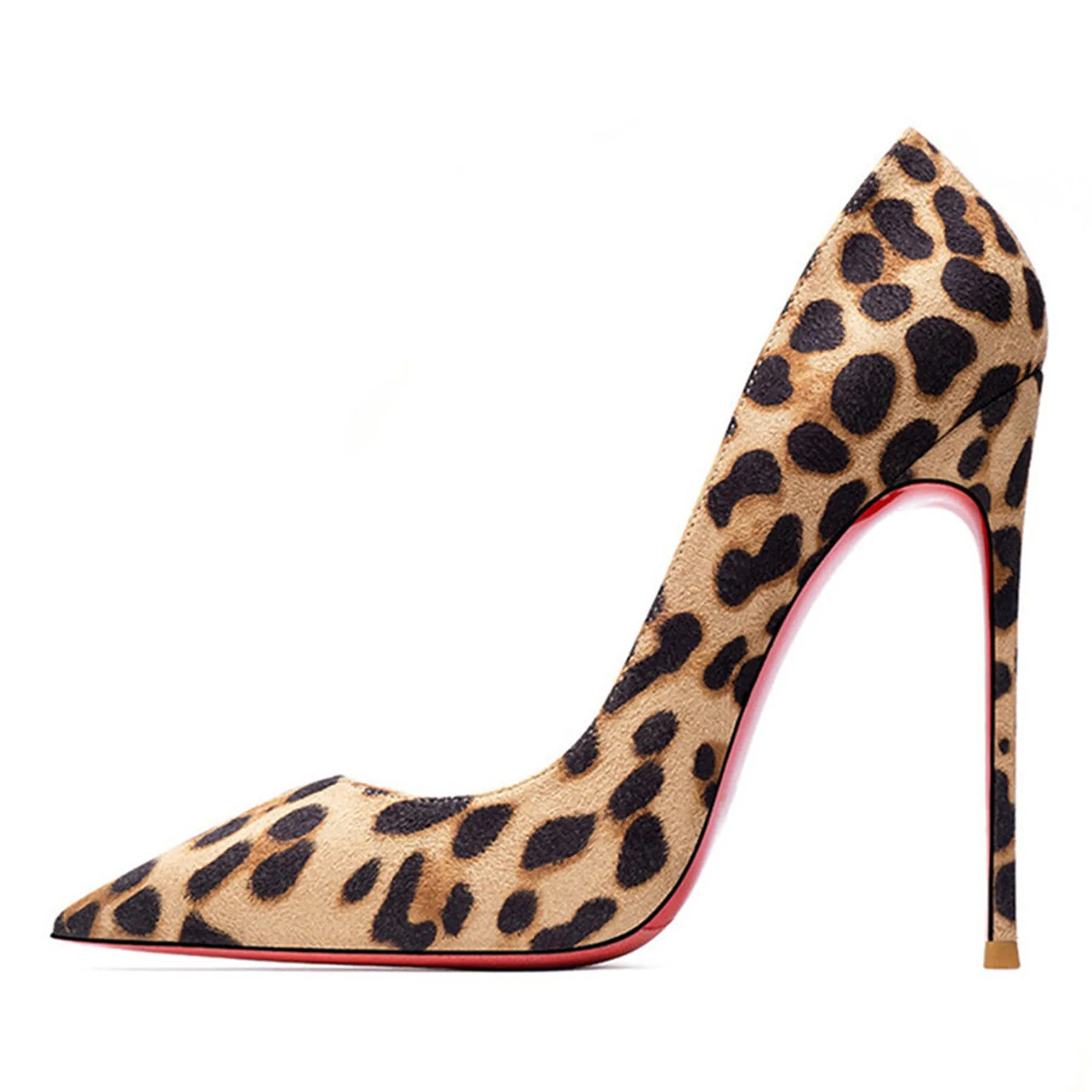 Autumn New Women's Suede High Heels | Sophisticated Red Shiny Bottom Pumps | Elegant "Handmade Flannel" Silhouette | "Dignified" Fashionable Temperament Shallow Wedding Shoes for Radiant Versatile Styling Luxegan