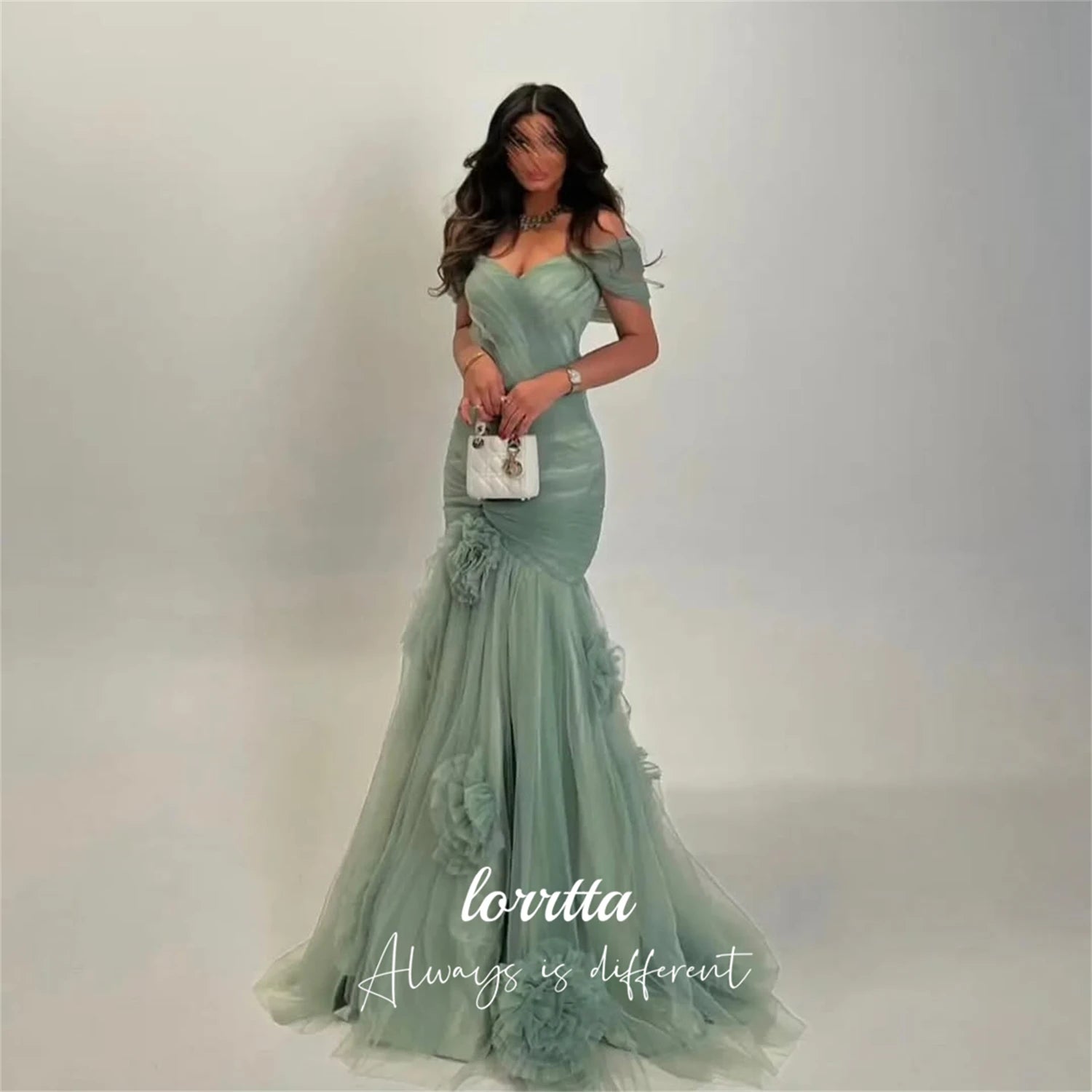 Happy Sharon Luxury Sweetheart Evening Gown | Trumpet Mermaid Prom Dress for Women | Premium Tulle Formal Wedding Guest Dress | Floor-Length Classic Sleeveless Special Occasion Dress Luxegan