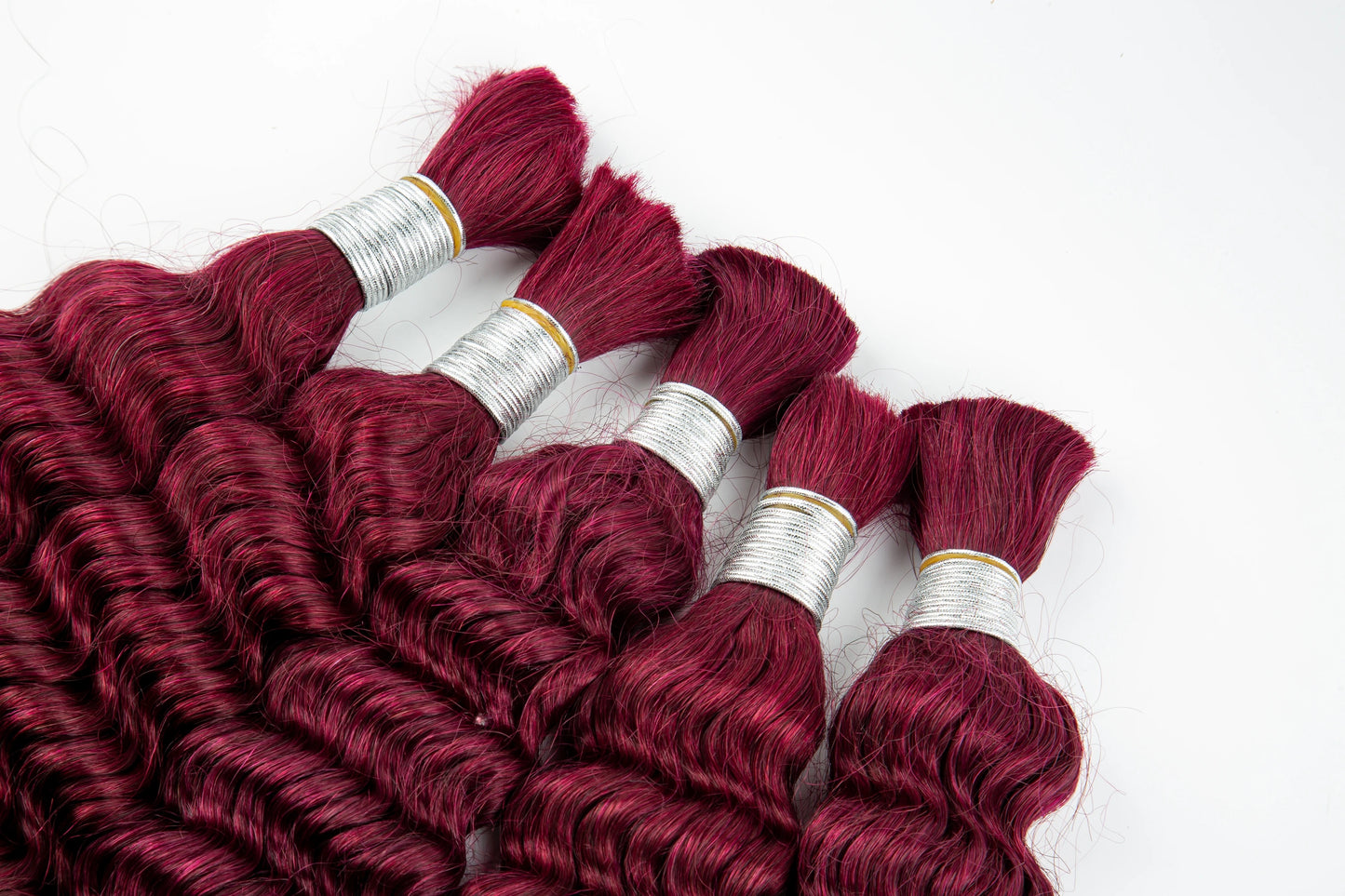 Deep Wave Human Hair Bulk for Boho Braids | No Weft Braiding Hair | 16-24in - view 4