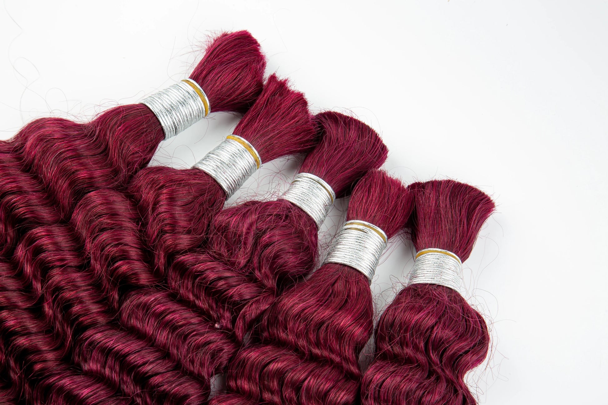 Deep Wave Human Hair Bulk for Boho Braids | No Weft Braiding Hair | 16-24in - view 4