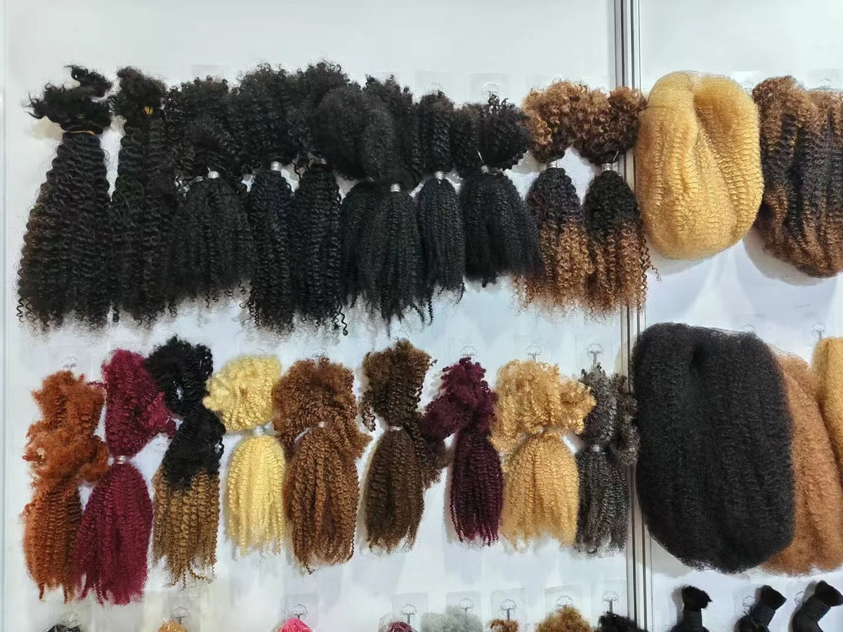 Nabi 4C Kinky Curly Micro Twist Human Hair – Crochet Braiding Hair for Black Women (30g/lot)