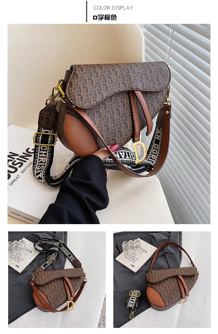 Girls' Hundred Handbag | Crossbody Saddle Bag with Comfortable Strap Luxegan