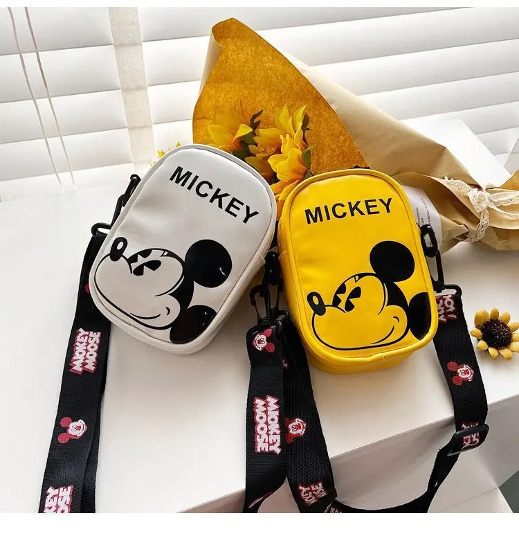 Disney Mickey Mouse Cartoon Straddle Bag | Cute Mini Fashion Boy's Coin Purse & Small Backpack for Girls & Baby Luxegan
