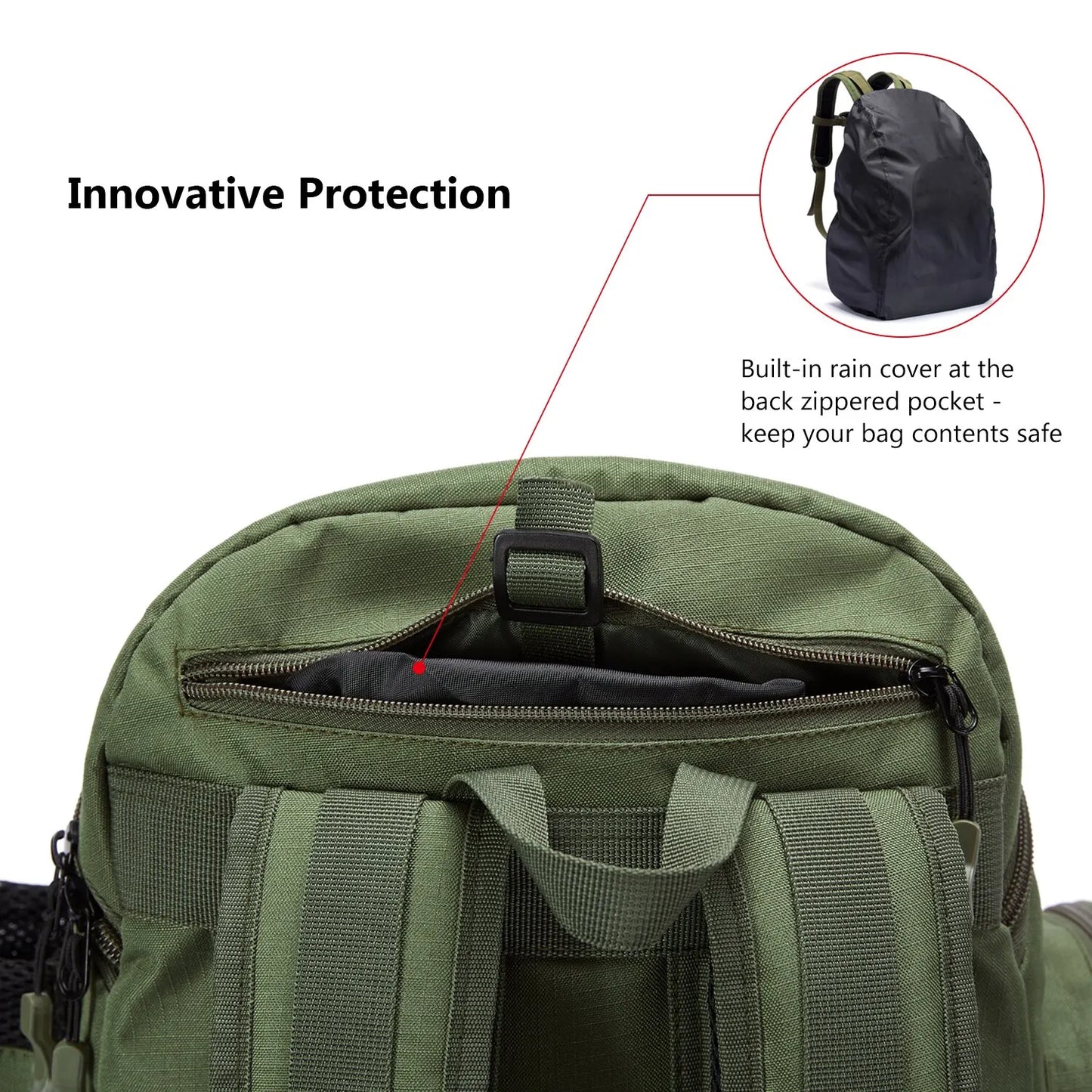Mochila de pesca Bassdash, liviana, táctica, caja de aparejos, multifuncional