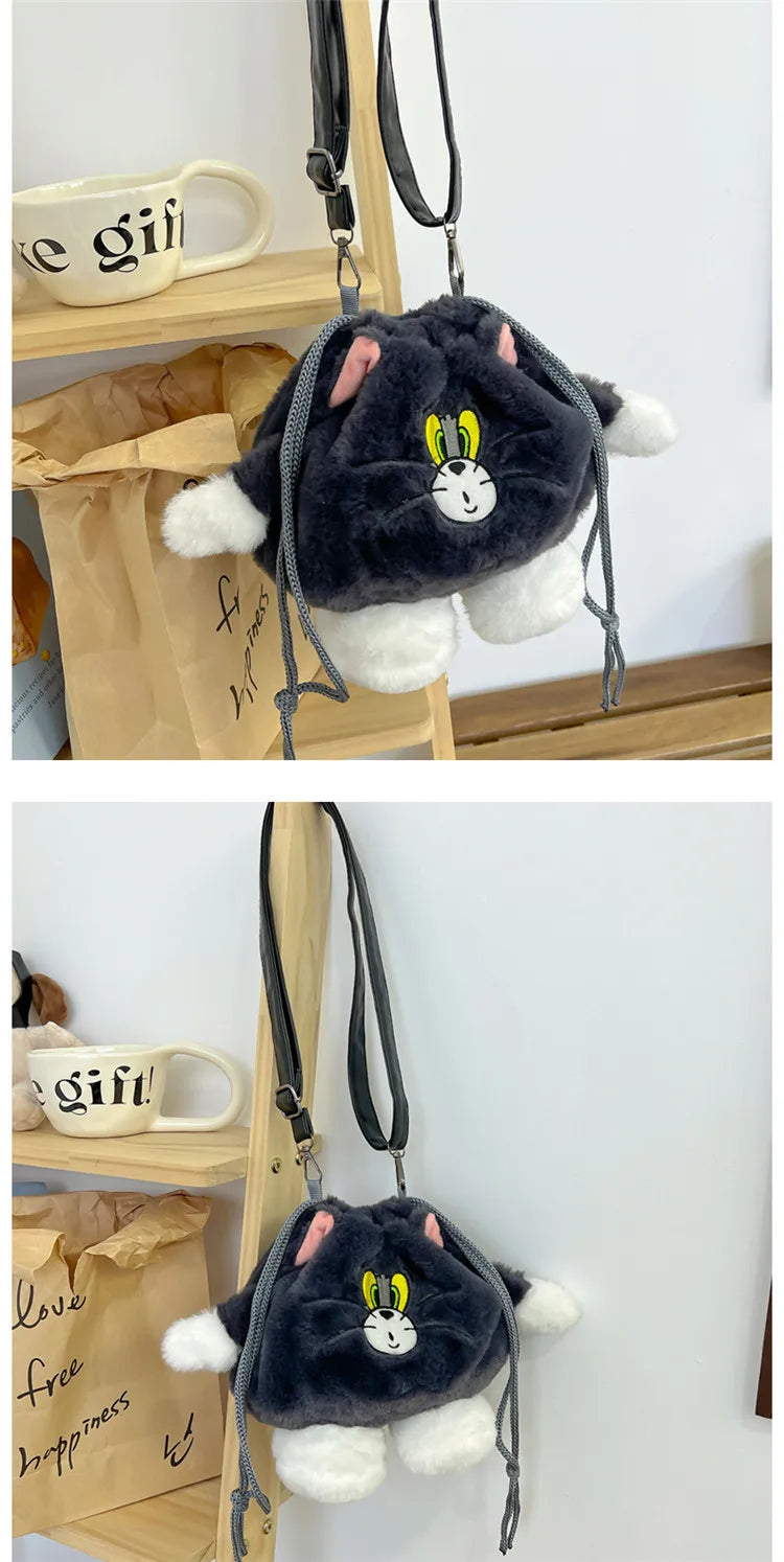 Plush Shoulder Bag | Cute Kawaii Character Doll Crossbody Purse Luxegan
