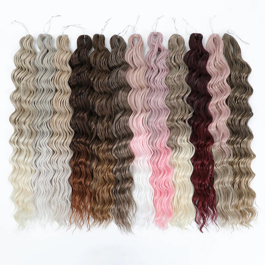 24 Inch Synthetic Anna Curl Crochet Hair | Pre-Looped Deep Wave