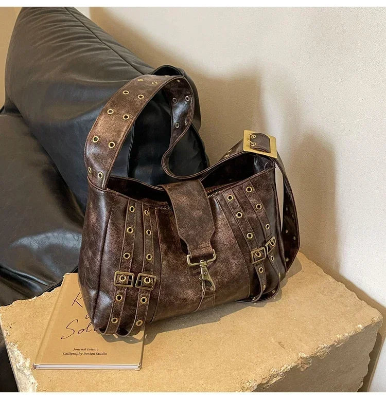 Trendy Design Large Tote Handbags and Purses | Women Shoulder Bags New Vegan Leather Ladies Travel Shopping Bag High Quality Luxegan