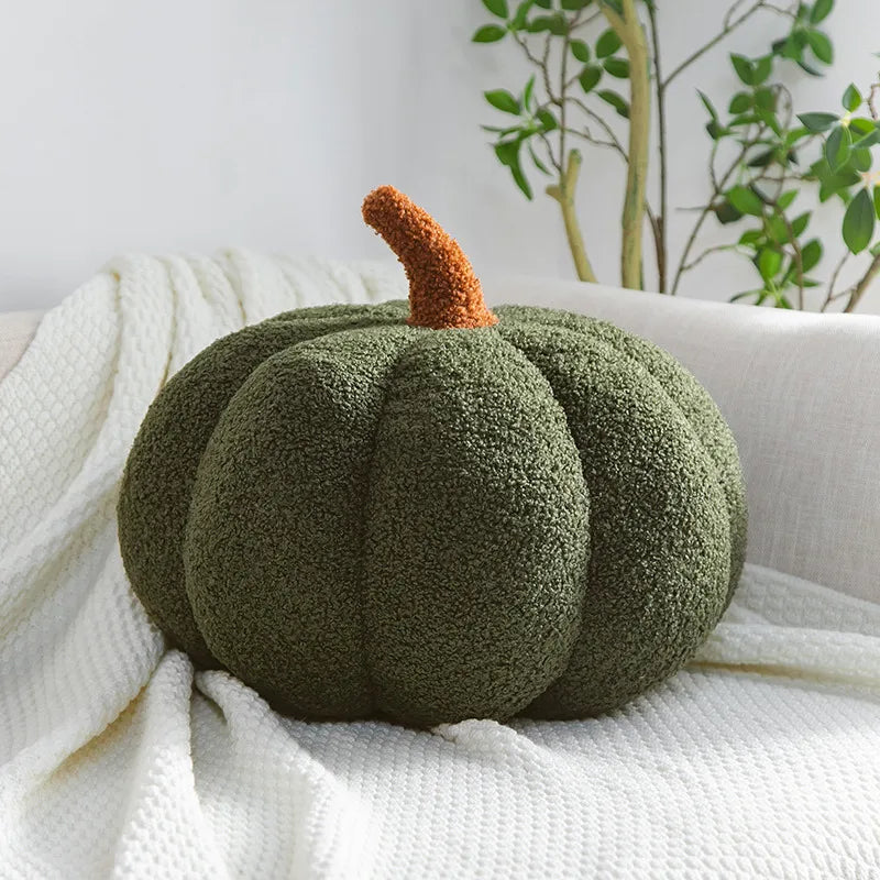 Nordic "Ins Style" Decorative Pumpkin Cushion | Sophisticated "Plush Orange" Activity Silhouette | Elegant Pastoral Sofa Backrest & Lumbar Pillow | "Dignified" High-Performance Home Decoration for Radiant Versatile Styling Luxegan
