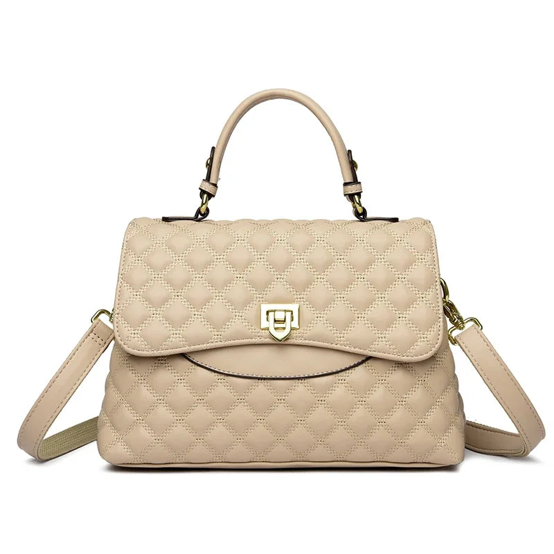 Luxury Large Capacity Multilayer Shoulder Bag | High-Quality PU Leather Designer Messenger | Sophisticated Sequined Casual Tote | Fashion-Forward Crossbody with Smart Partitioning Luxegan