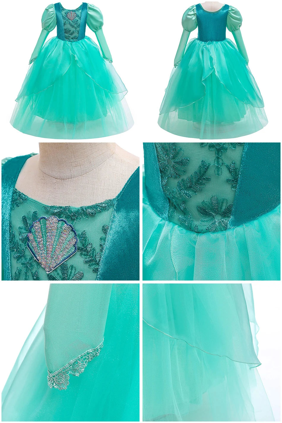 Girls Mirabel Isabela Encanto Costume Girl Princess Dress Children Elsa Anna Rapunzel Cinderella Mermaid Aurora Cosplay Clothes