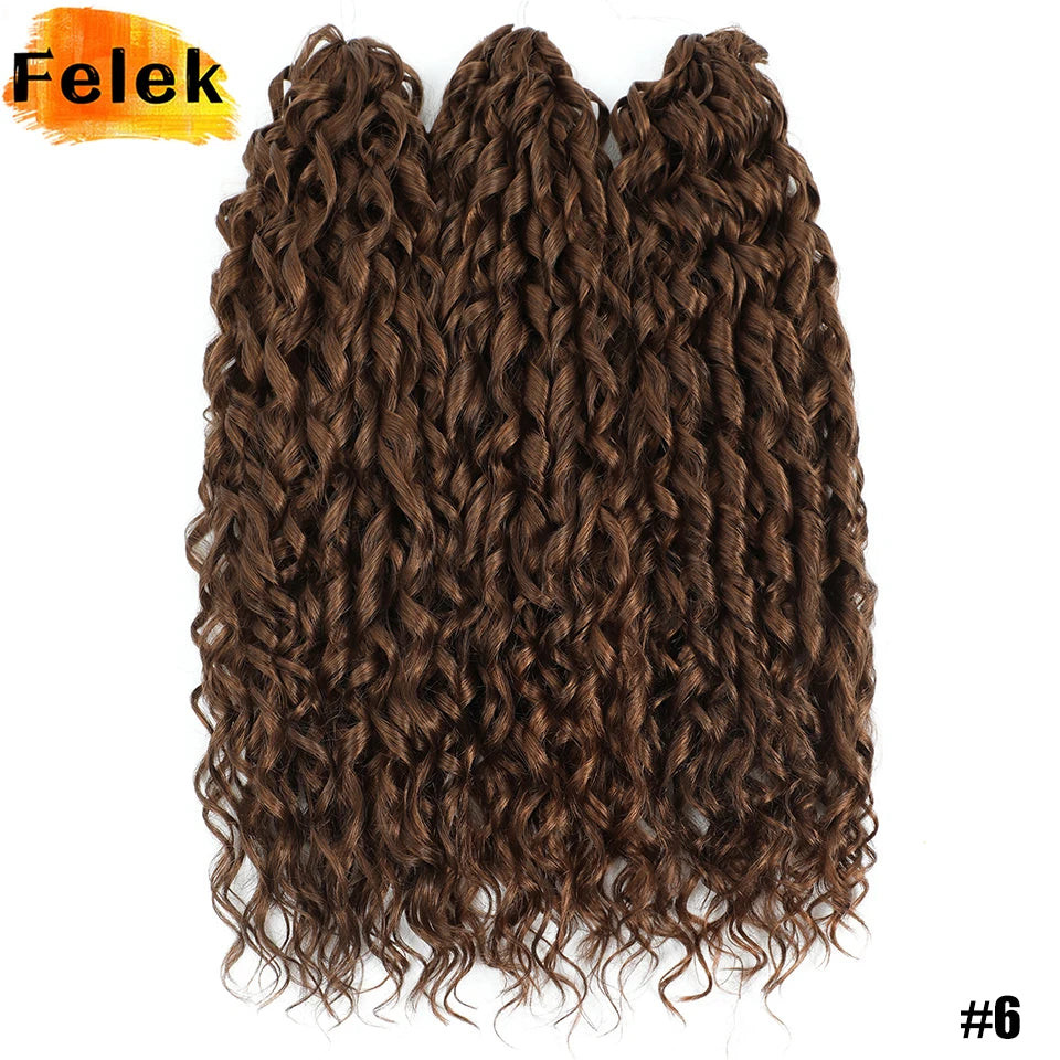 Jessica Hair Deep Wavy Twist Crochet Hair 22 Inch | 100G | 54 Colors | 3 Packs/Lot