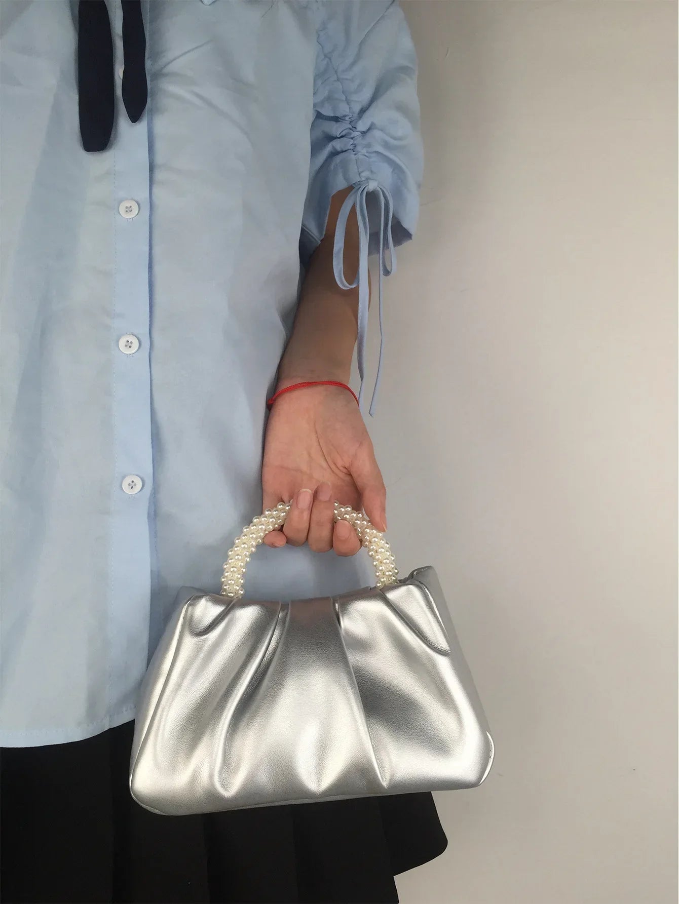 Fashion Pearl Handle Dinner Clutch | Luxury Designer Shoulder Bag Luxegan