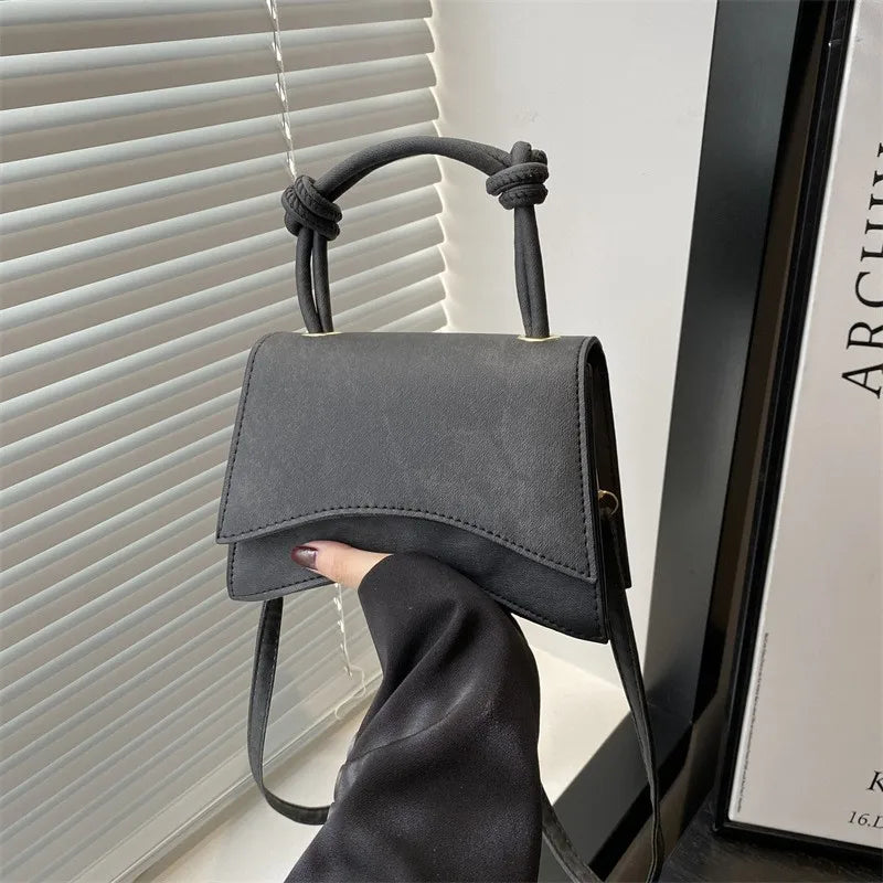 PU Leather Fashion Square Crossbody | Simple Western Style Shoulder Bag Luxegan