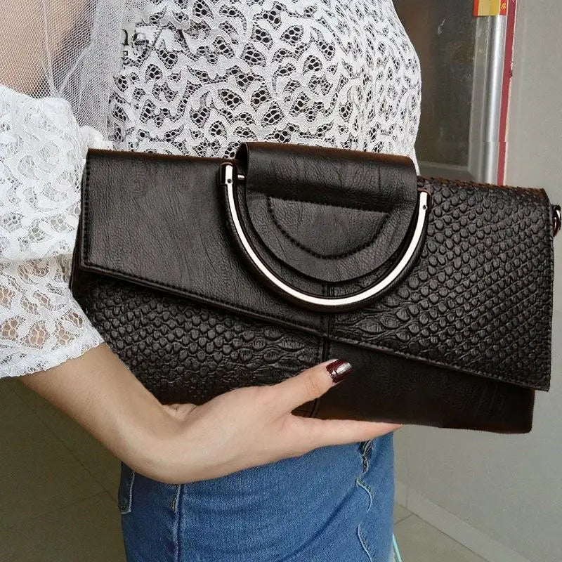 Luxury Designer Soft PU Leather Handbag | Sophisticated Female Flap Purse | Elegant Ladies - view 3