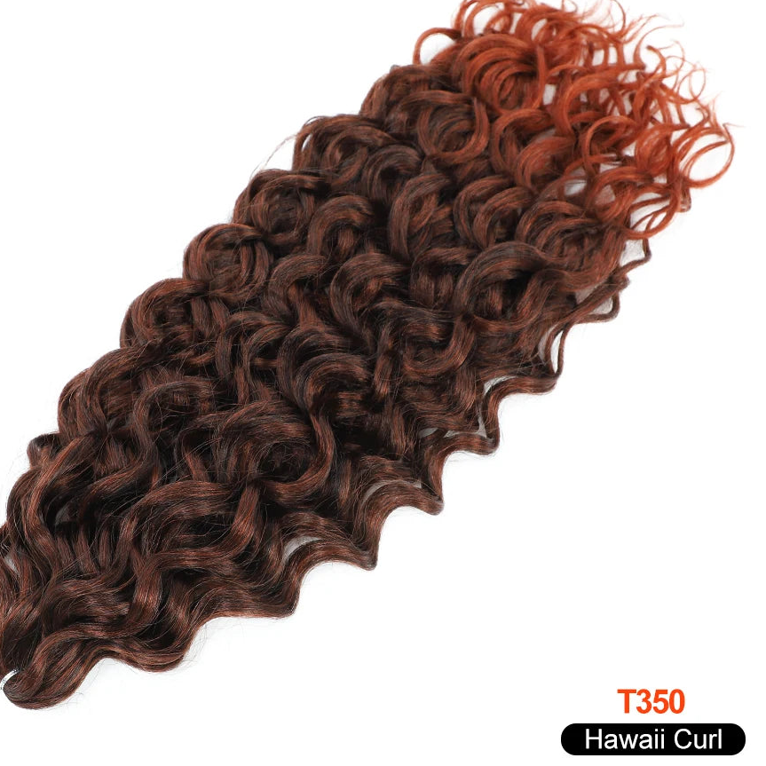 Deep Wave Twist Crochet Hair | Ombre Afro Curls Braiding Extensions | 18–24 Inches Luxegan