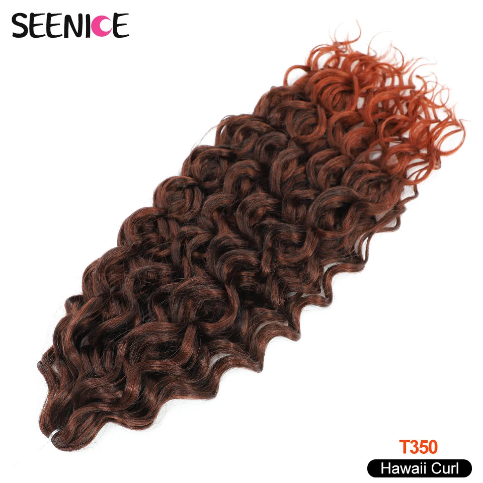 Afro Curls Deep Wavy Twist Crochet Hair Extensions – Ombre Synthetic Braiding Hair for Women - view 26