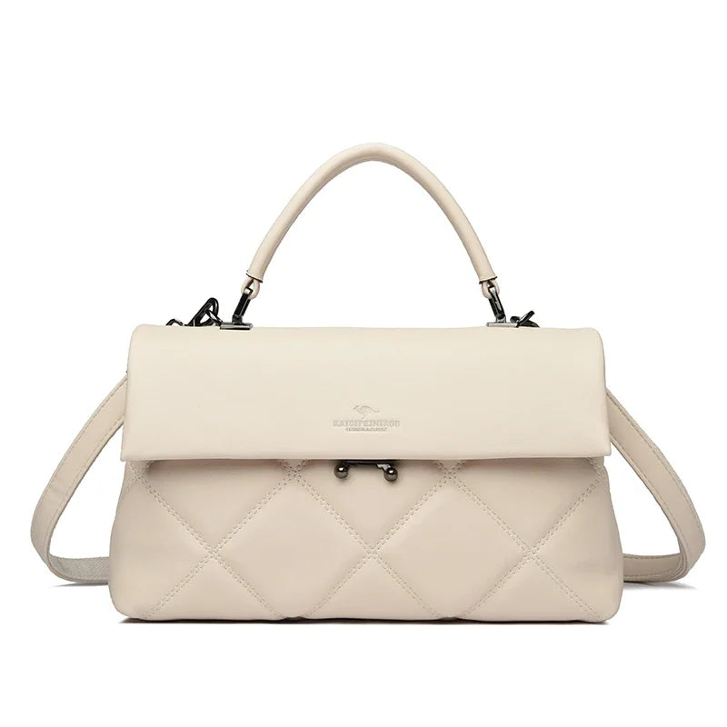 New Trend Korean Designer Luxury Handbag | Soft PU Leather Fashion Shoulder Bag & Versatile - view 4