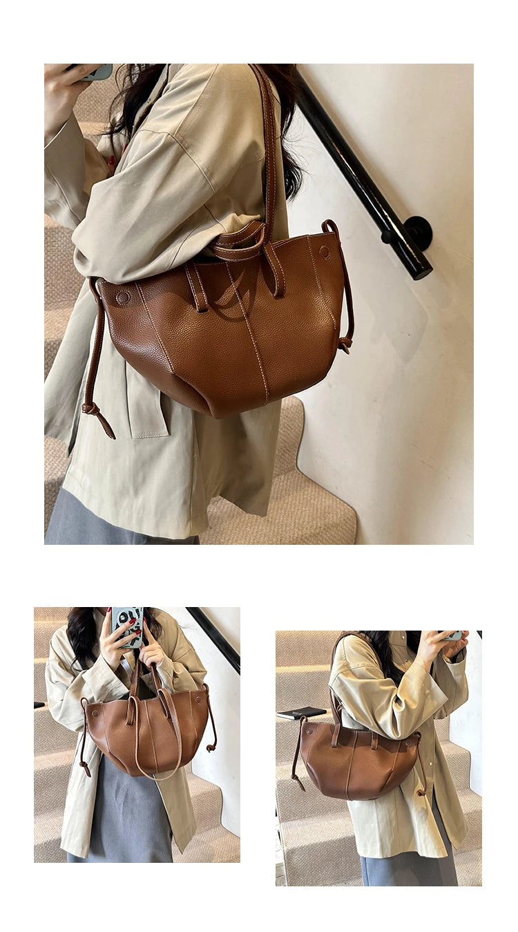 Small Niche Design Commuting Bag | New Autumn Retro Handbag & Versatile Tote Luxegan