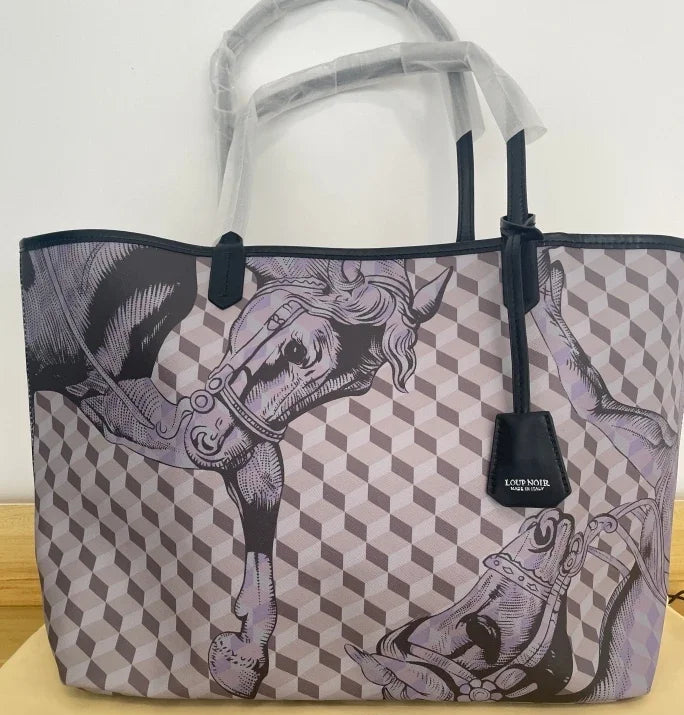 New Tote Bag for Women | Famous Brands Casual Totes & Large Capacity Noir Shoulder Bag (High Quality Genuine Leather) Luxegan
