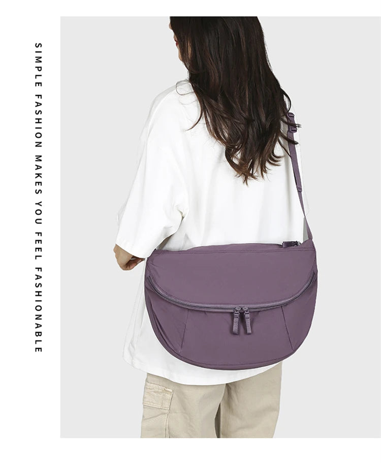 Ultra-light Nylon Dumpling Bag | Soft & Trendy Crossbody Hobo Luxegan
