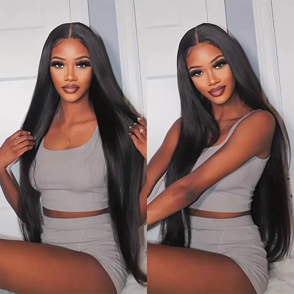 30-Inch Bone Straight Brazilian Human Hair Weave Bundles | 12A Grade Premium Remy Human Hair Weft Extensions | Luxurious 100% Brazilian Straight Sew-In Bundles (1, 3, or 4 Piece Pack, Natural Color) Luxegan