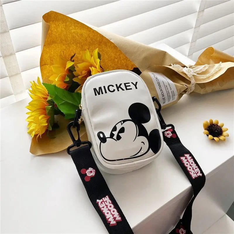 Disney Mickey Mouse Cartoon Straddle Bag | Cute Mini Fashion Boy's Coin Purse & Small Backpack for Girls & Baby Luxegan