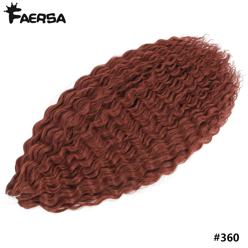 Water Wave Synthetic Crochet Hair | 22–30 Inch