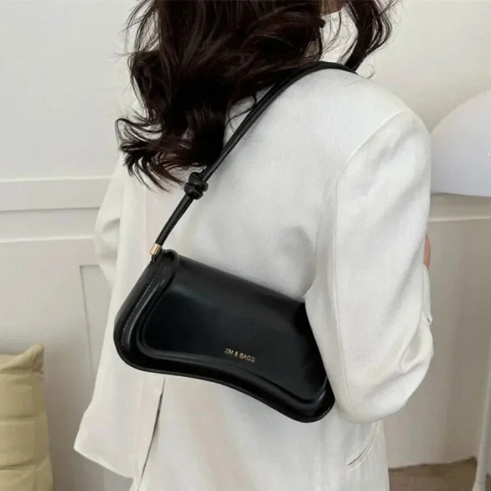 Ladies Underarm Bag | PU Leather Crossbody & Top-Handle Purse Luxegan