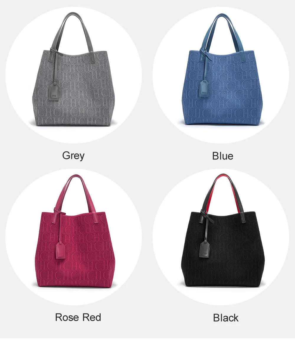 Women's Handbag Fashion Classic | New Solid Color Letter Design & High Quality Craftsmanship Large Capacity Shoulder Bag Luxegan