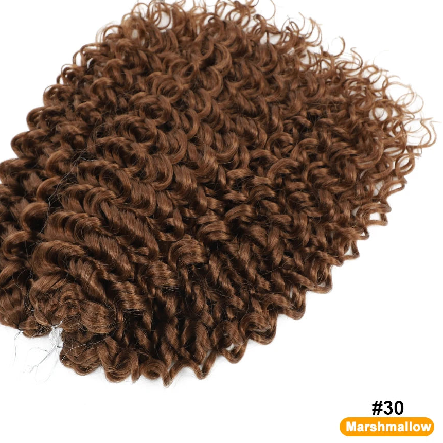 Synthetic Afro Curl Crochet Hair | Kinky Curly Twist Braiding Extensions Luxegan
