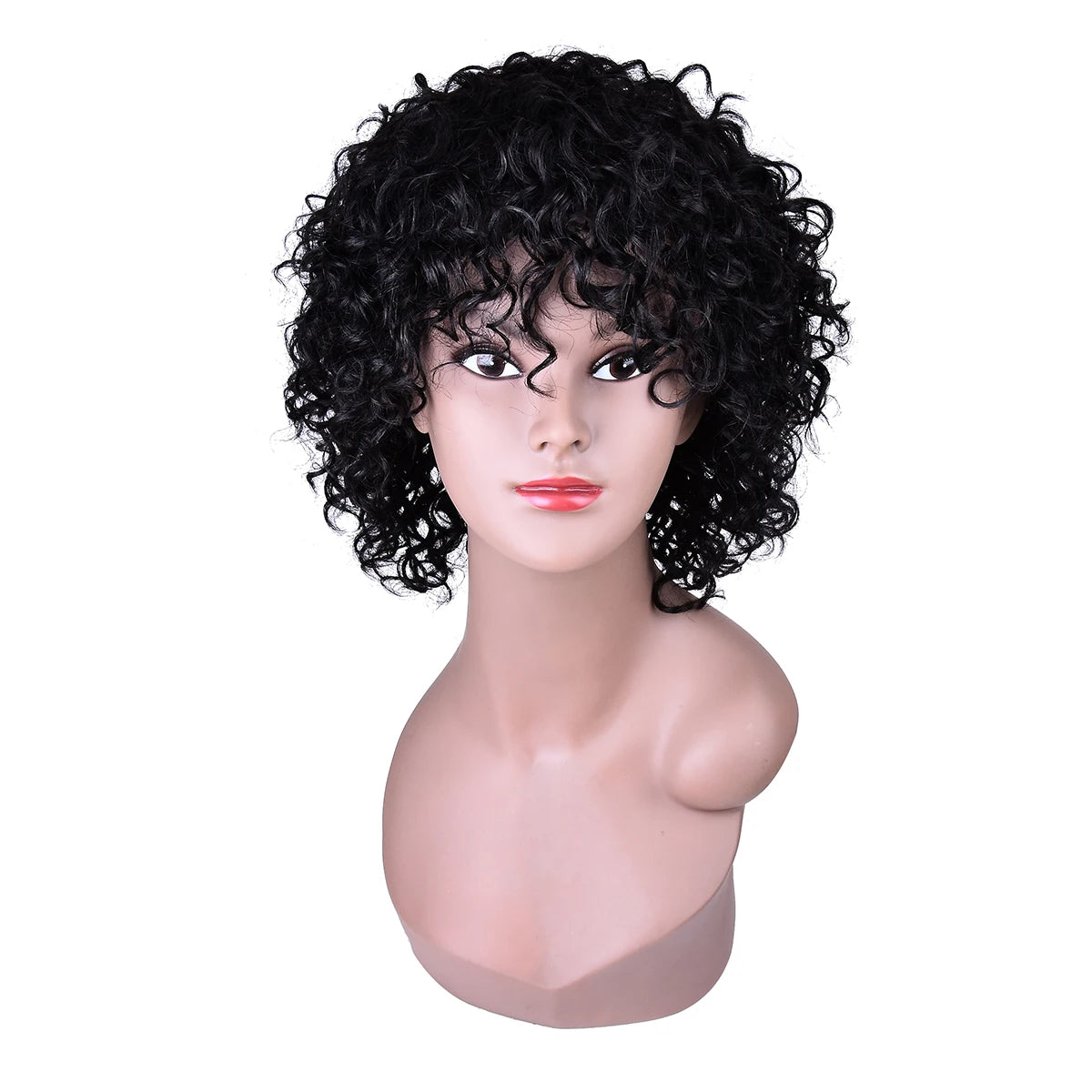 Curly Pixie Cut Human Hair Wig 6.75in – Jerry Curly | 180% Density | 3 Colors | Remy Hair Luxegan