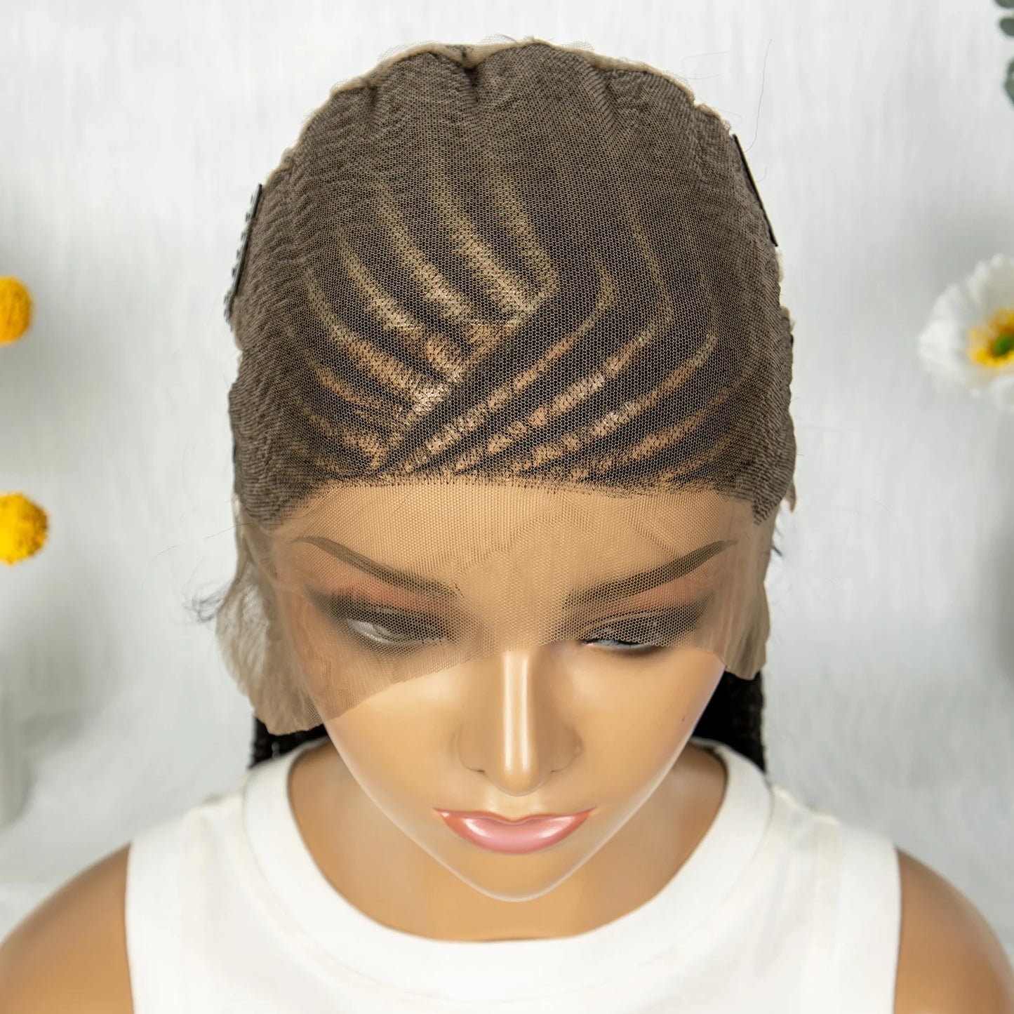  HD Lace Cornrows to Twisted Braids Wig | Full Lace Goddess Style Luxegan
